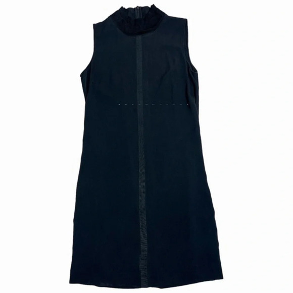 Kit and Ace women's size 0 black sleeveless mock neck silk blend Ryder dress - Picture 8 of 12